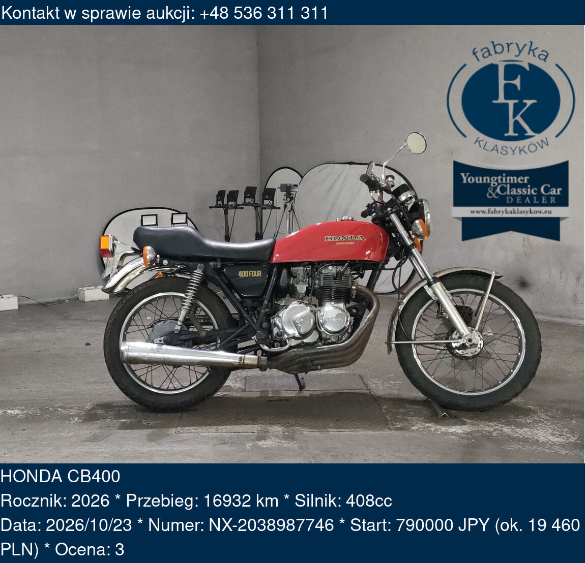 HONDA CB400 2026 - zdjęcie 2