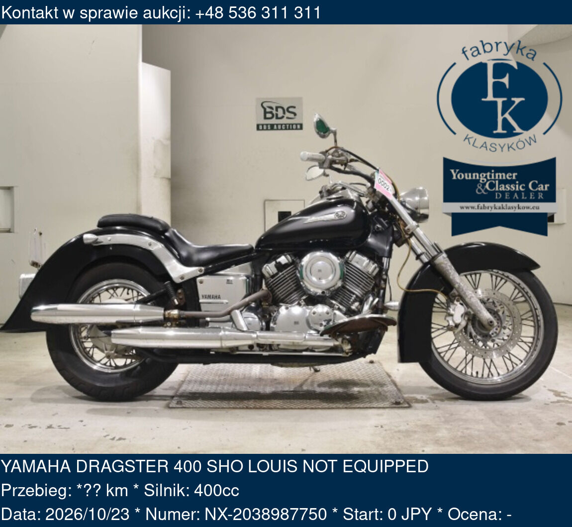 YAMAHA DRAGSTER 400 SHO LOUIS NOT EQUIPPED  - zdjęcie 2