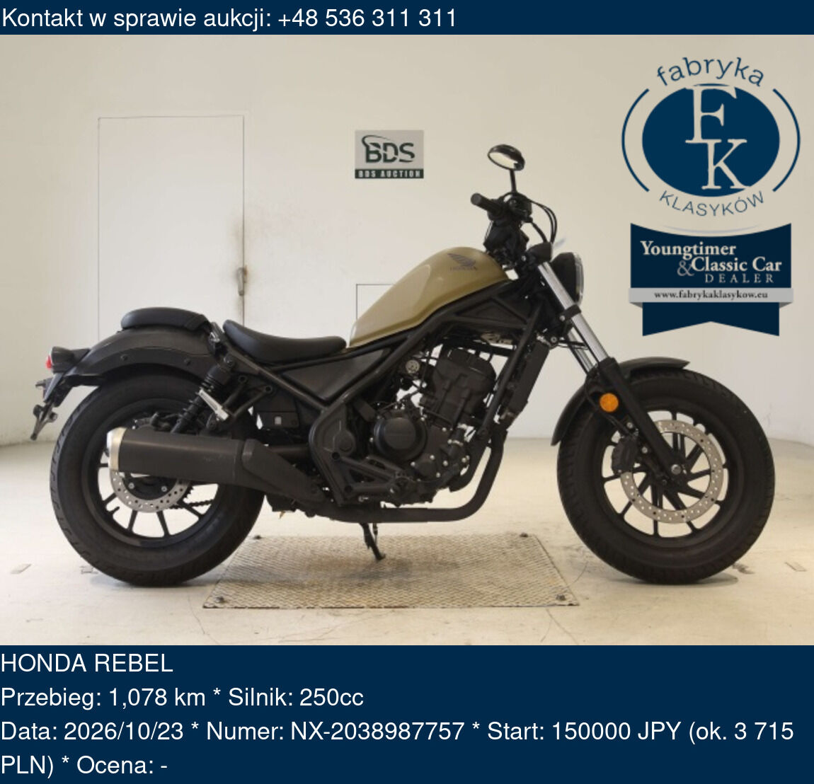 HONDA REBEL  - zdjęcie 2