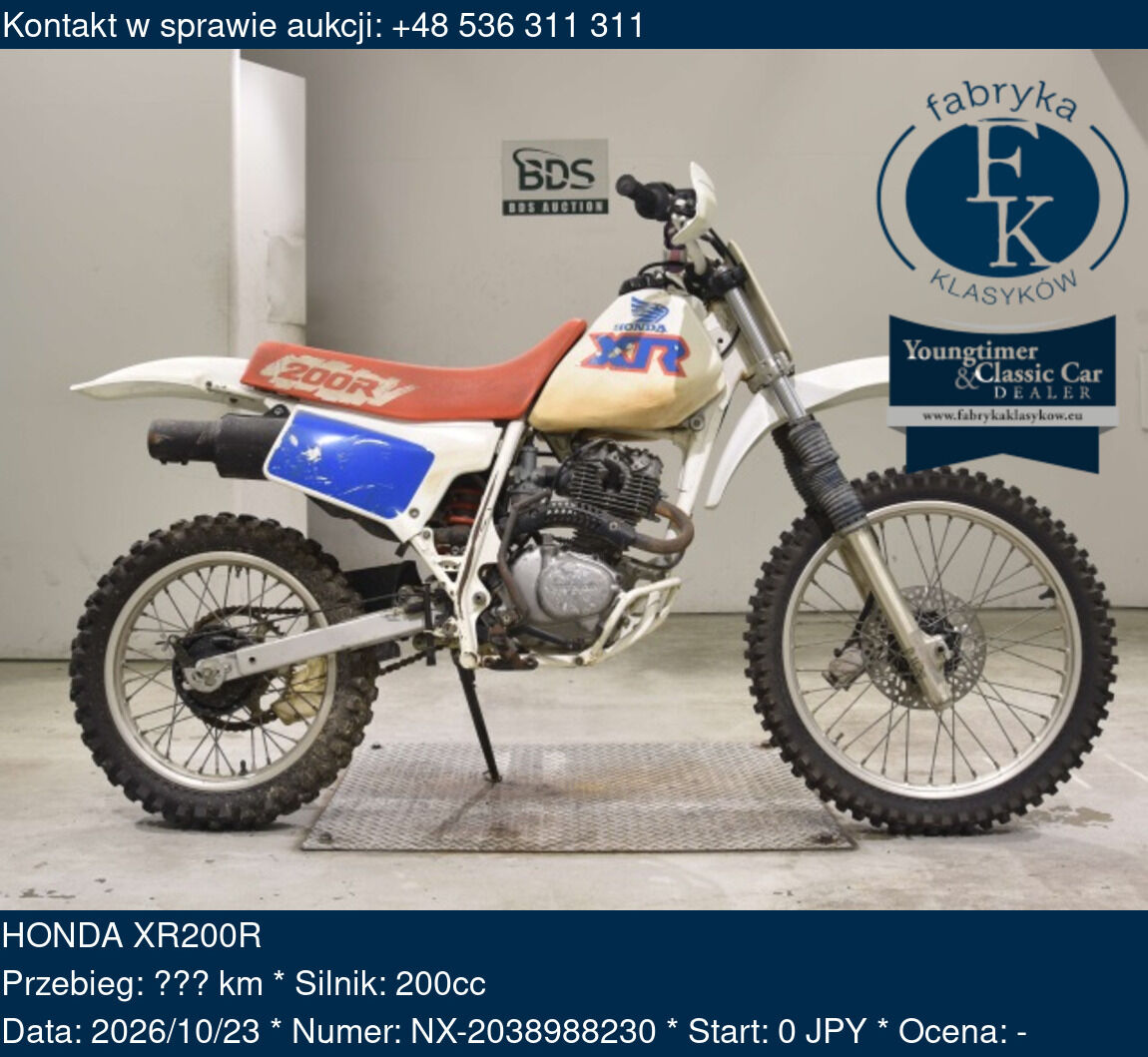 HONDA XR200R  - zdjęcie 2