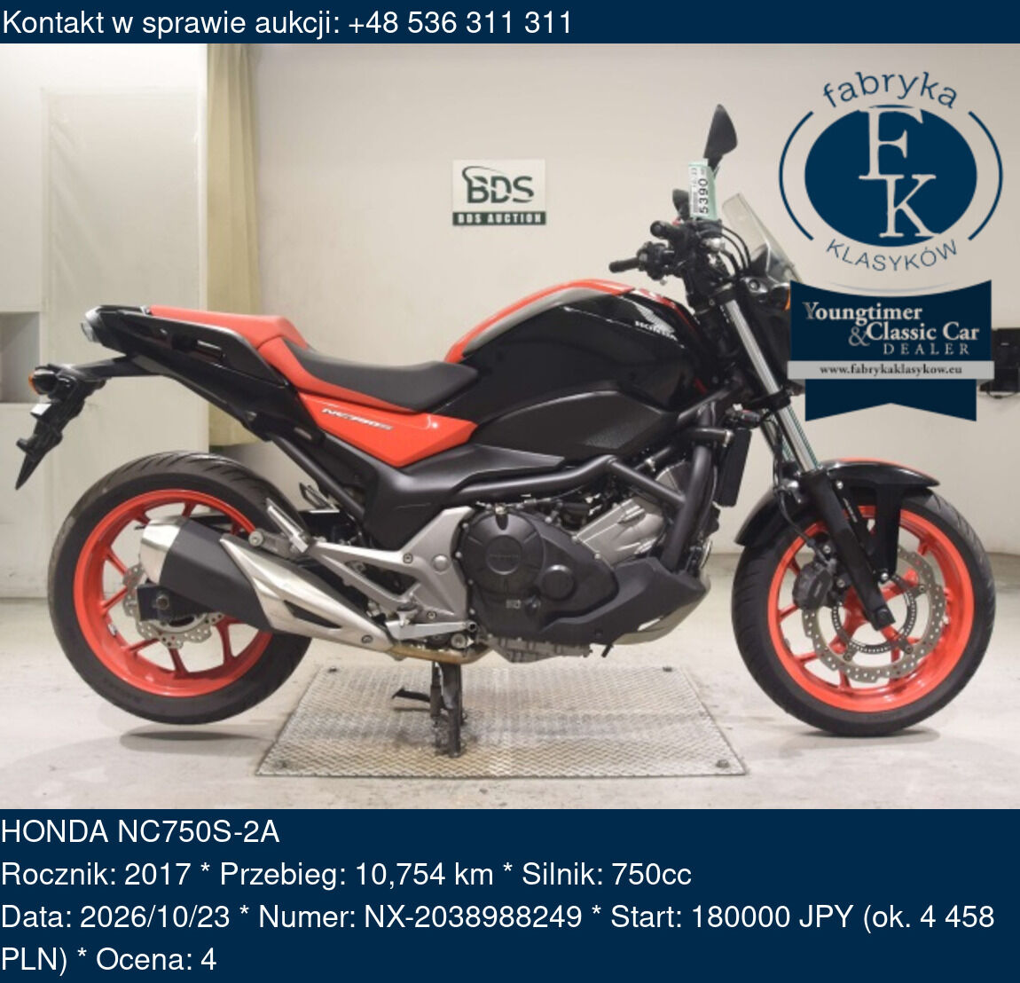 HONDA NC750S-2A 2017 - zdjęcie 2