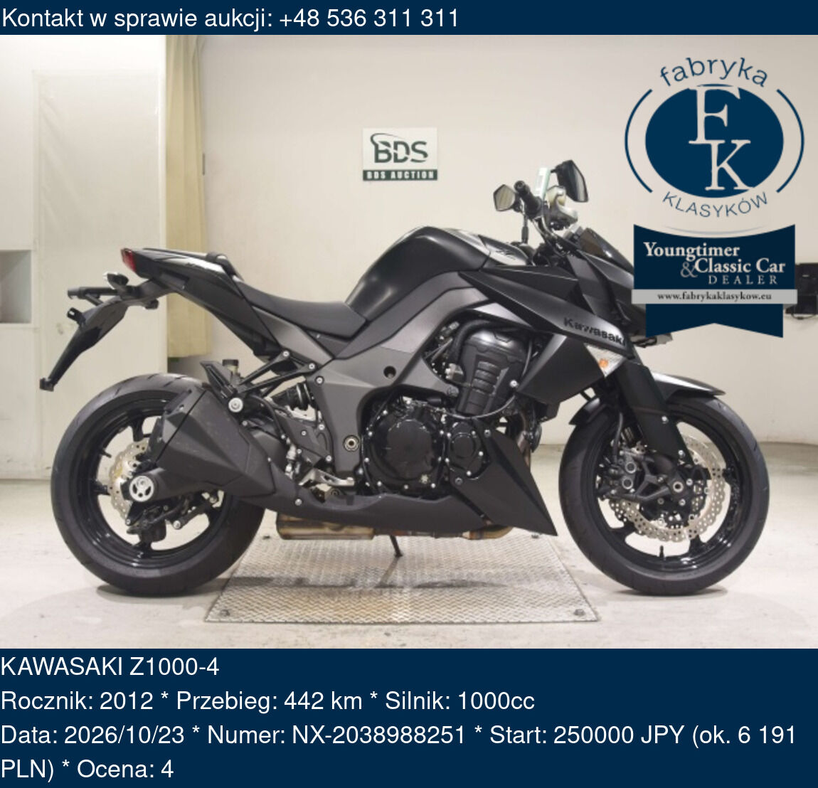 KAWASAKI Z1000-4 2012 - zdjęcie 2