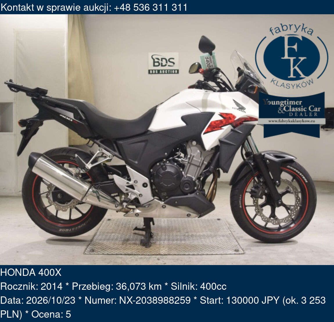 HONDA 400X 2014 - zdjęcie 2