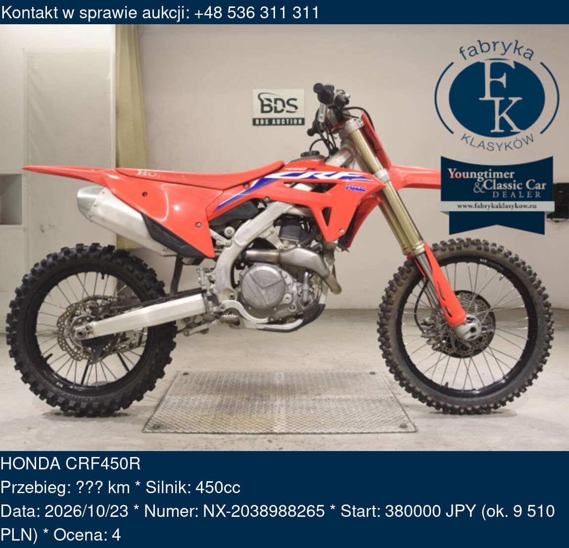 HONDA CRF450R  - zdjęcie 2