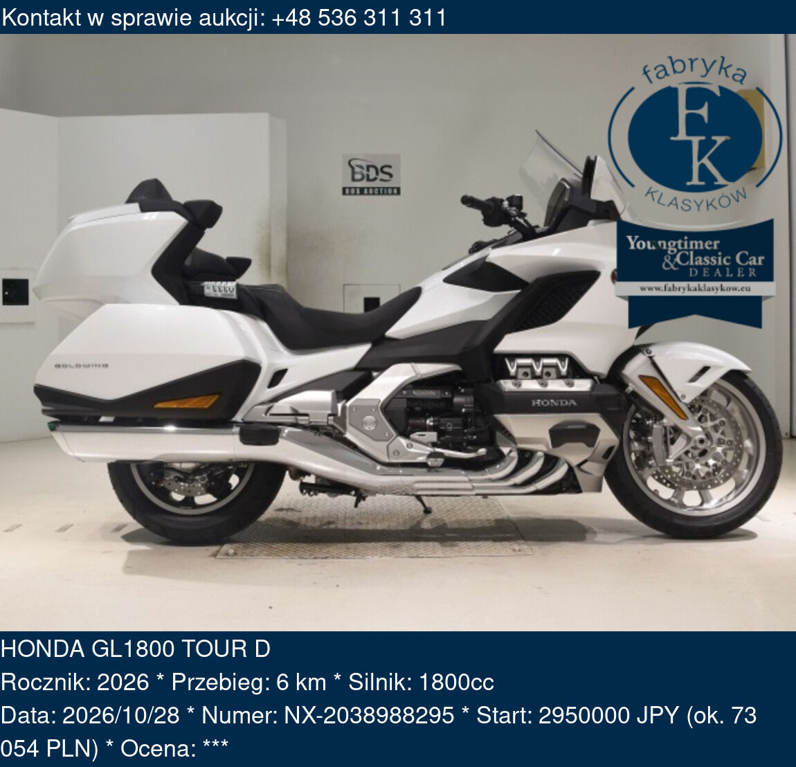 HONDA GL1800 TOUR D 2026 - zdjęcie 2