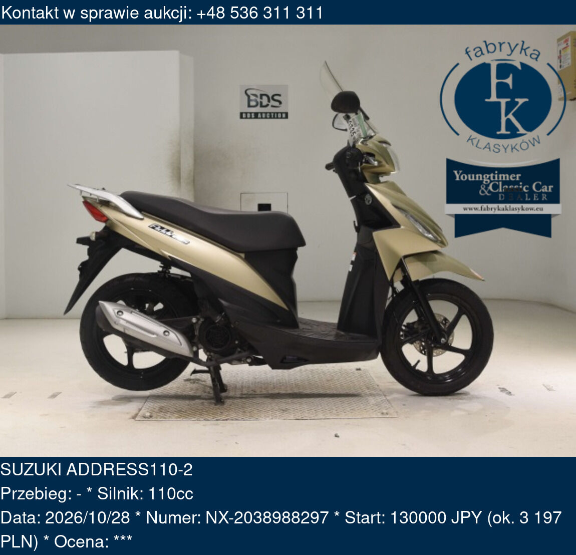 SUZUKI ADDRESS110-2  - zdjęcie 2