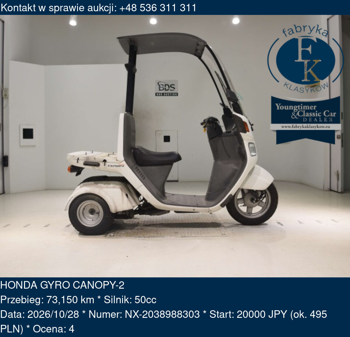HONDA GYRO CANOPY-2  - zdjęcie 2
