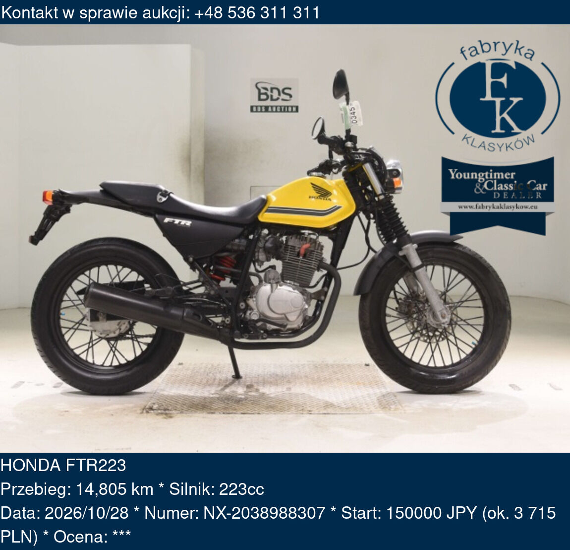 HONDA FTR223  - zdjęcie 2