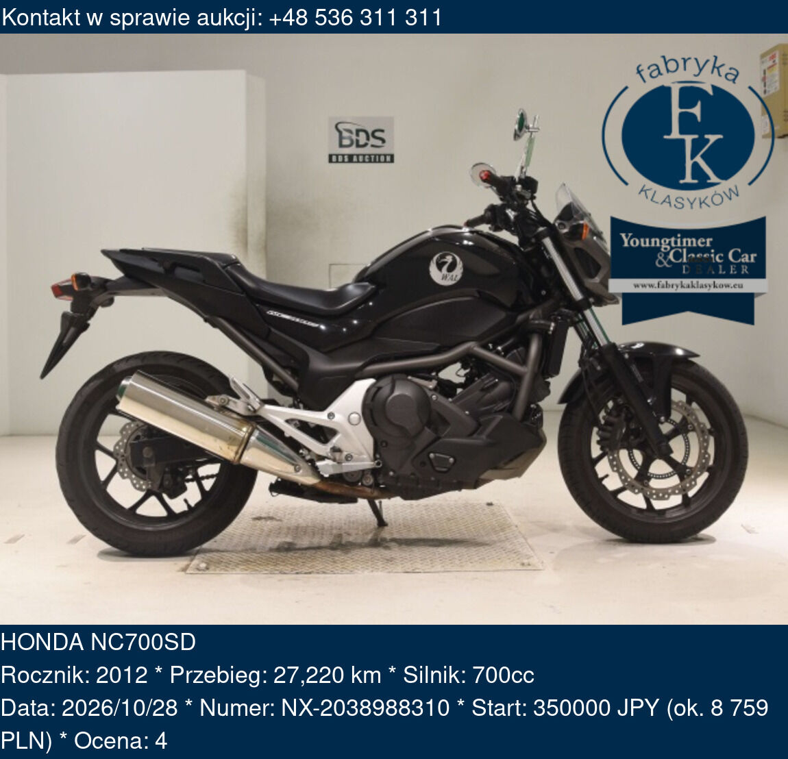 HONDA NC700SD 2012 - zdjęcie 2