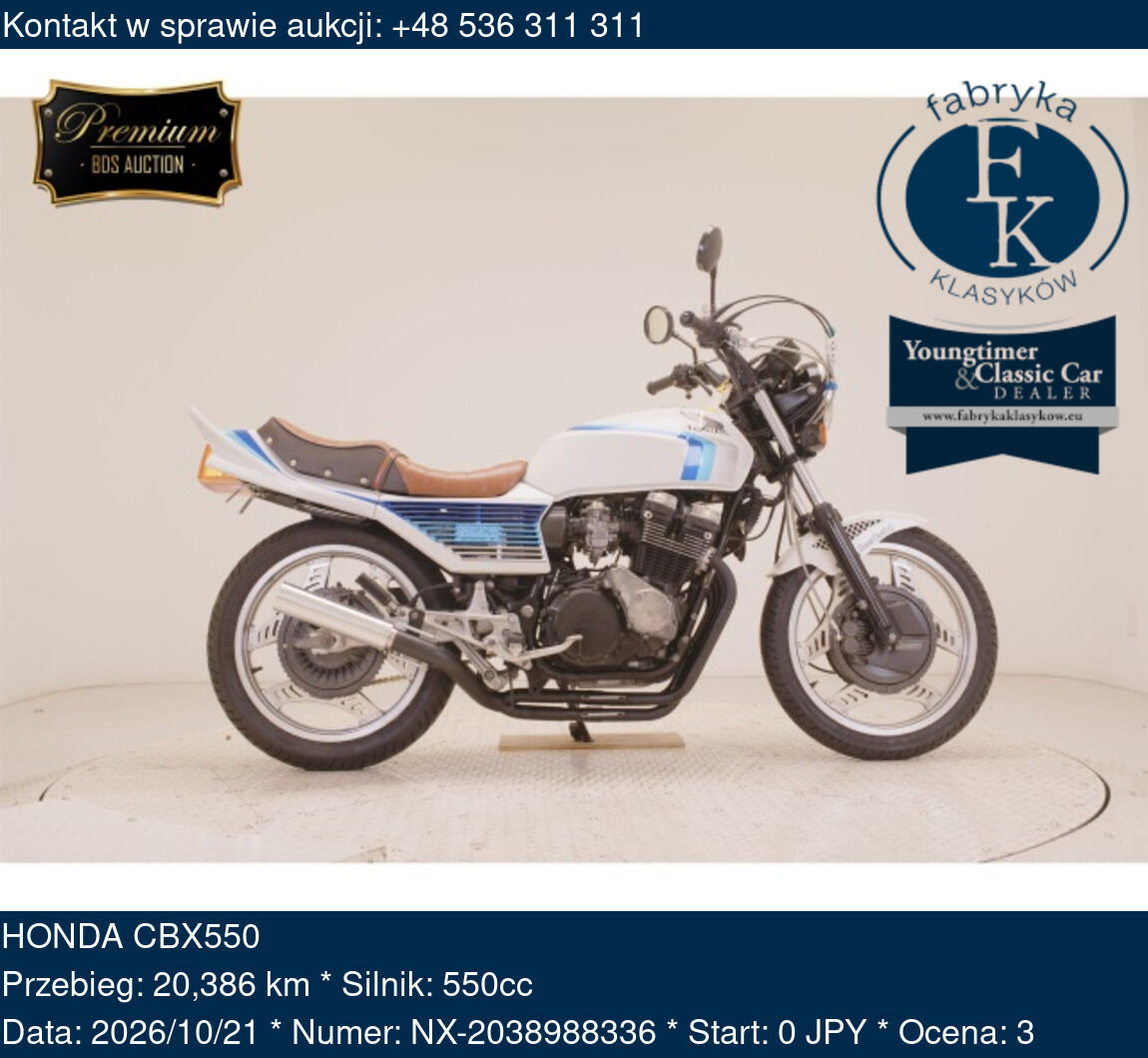 HONDA CBX550  - zdjęcie 2