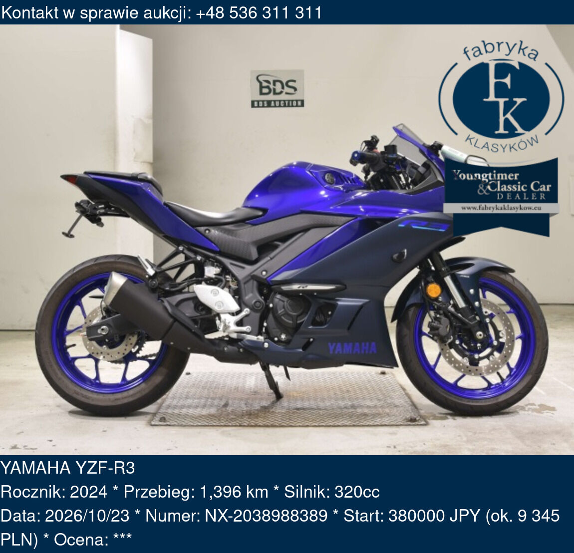 YAMAHA YZF-R3 2024 - zdjęcie 2