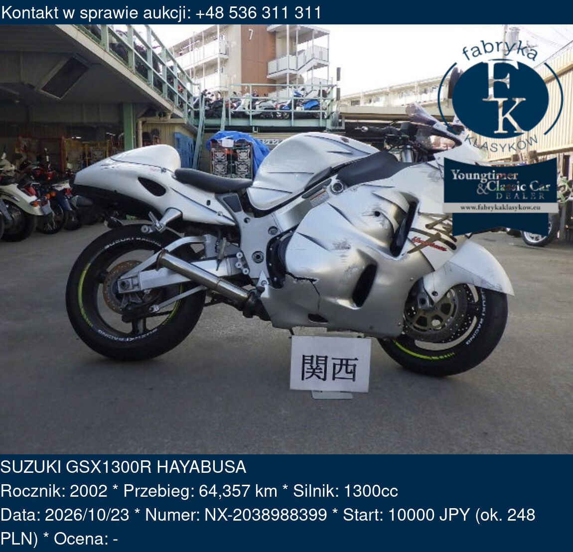 SUZUKI GSX1300R HAYABUSA 2002 - zdjęcie 2