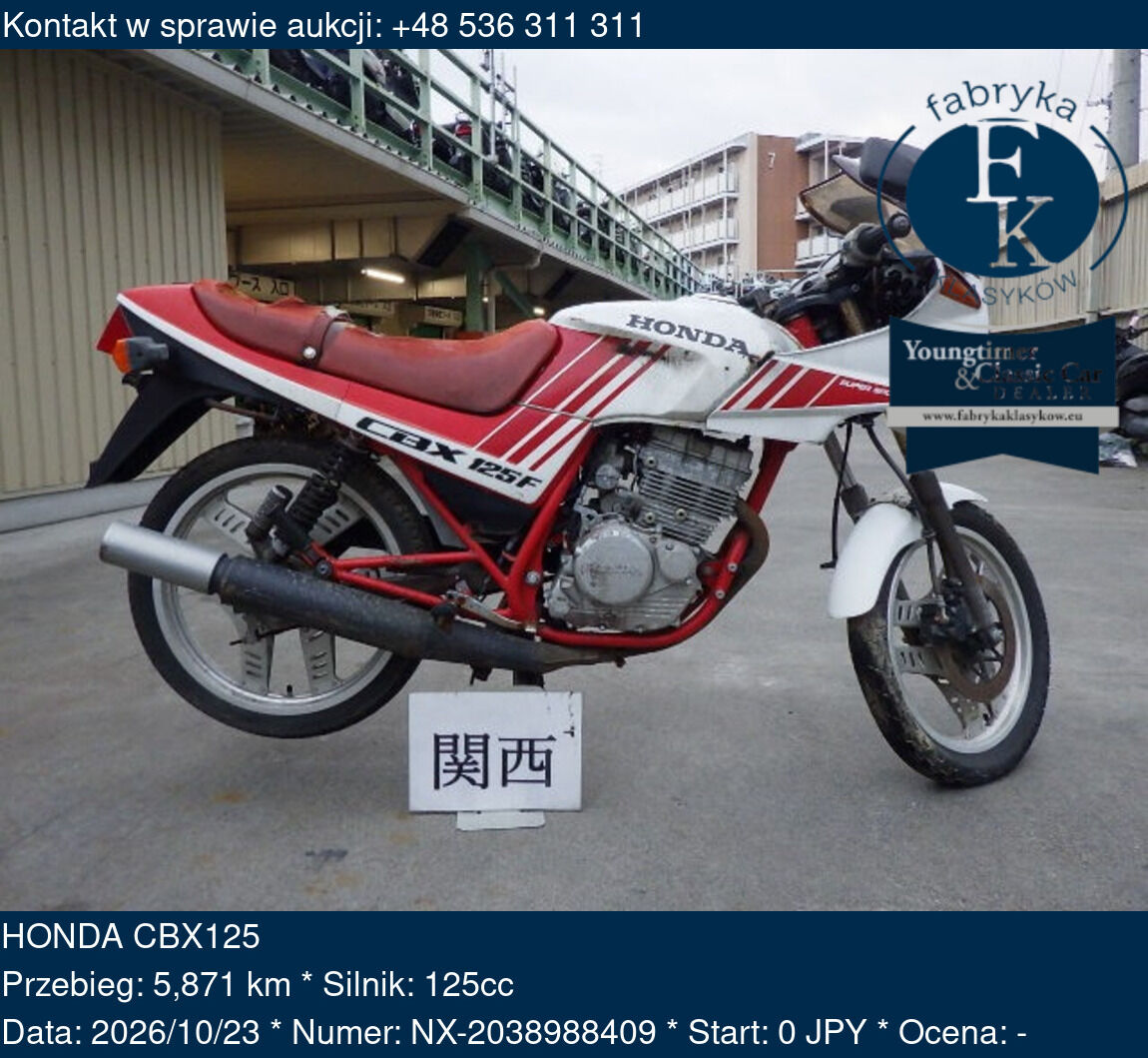 HONDA CBX125  - zdjęcie 2