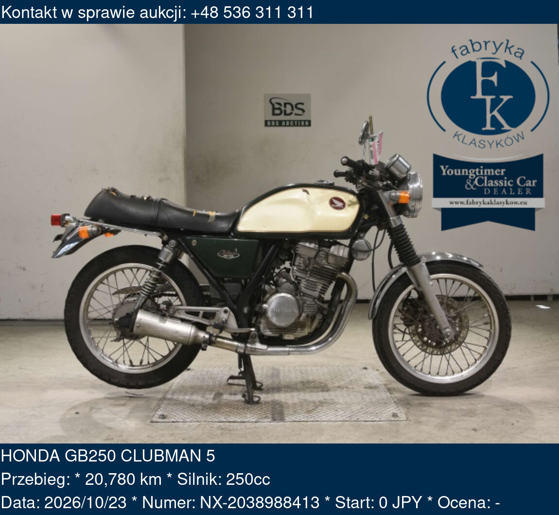 HONDA GB250 CLUBMAN 5  - zdjęcie 2