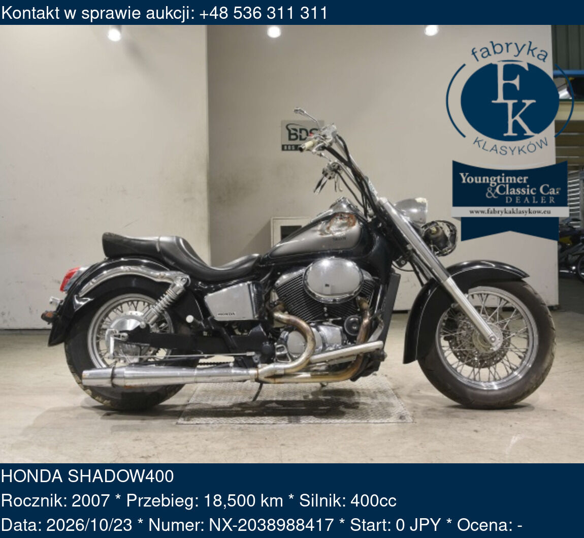 HONDA SHADOW400 2007 - zdjęcie 2