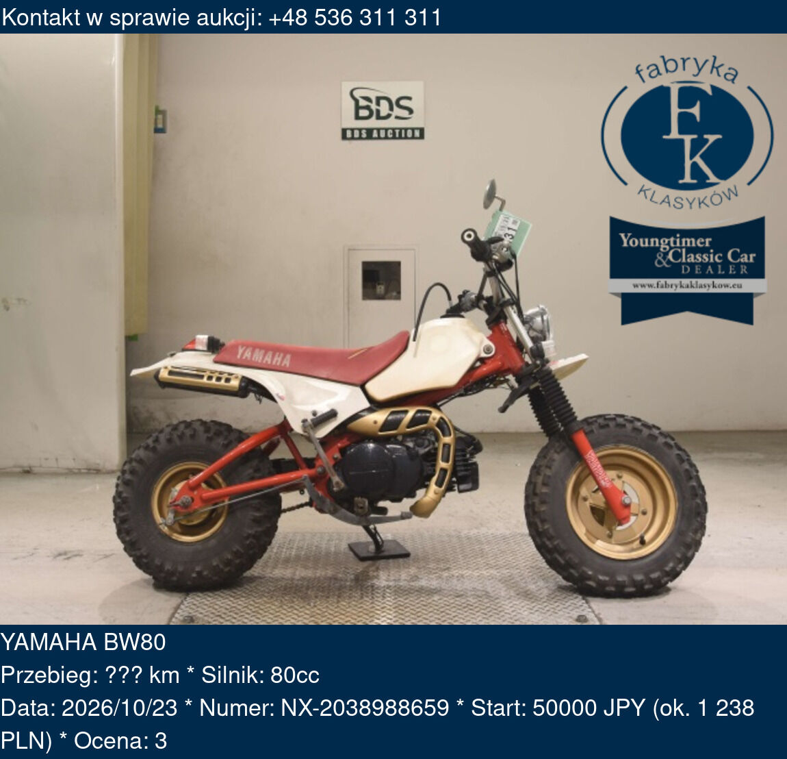 YAMAHA BW80  - zdjęcie 2