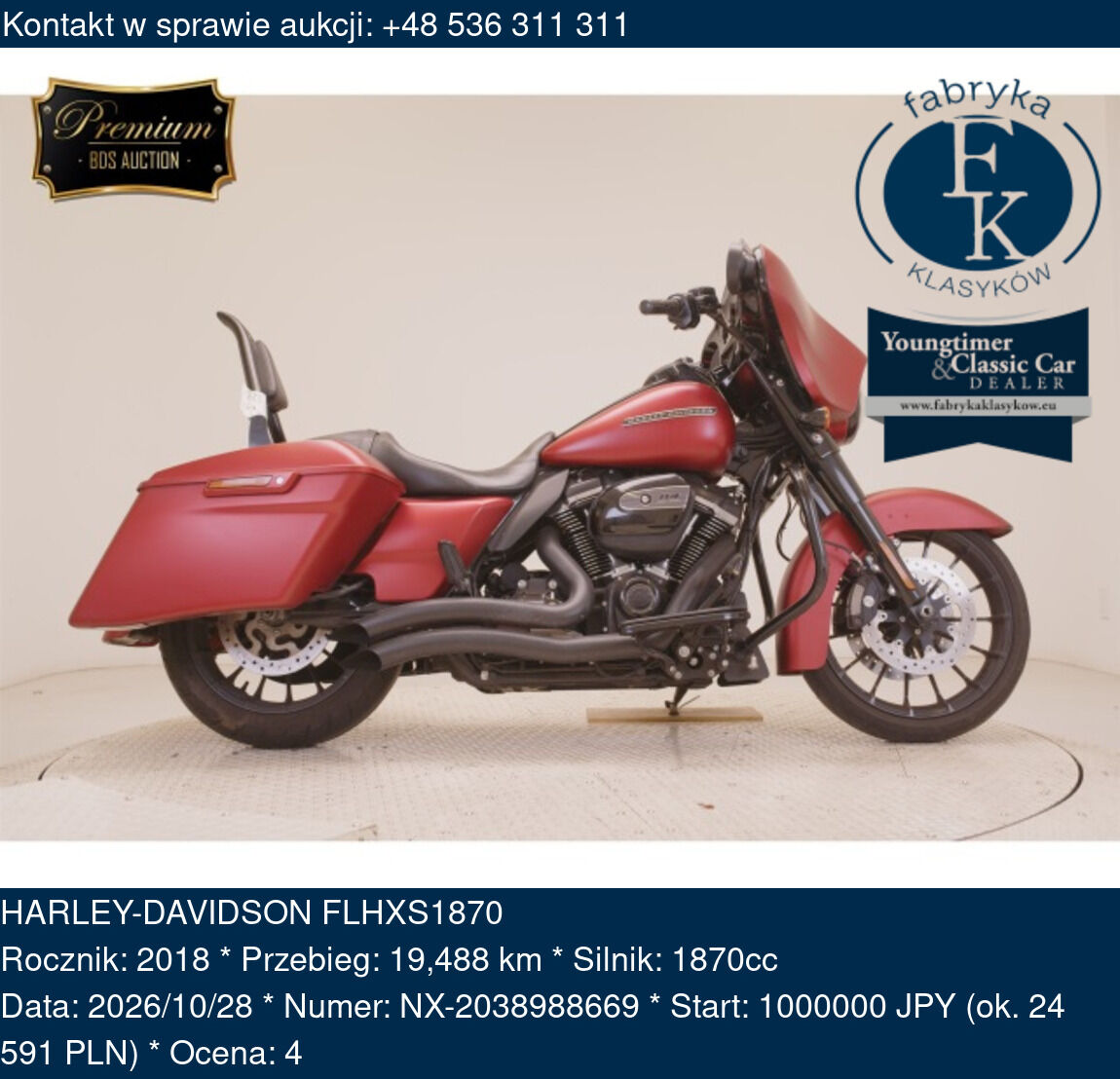 HARLEY-DAVIDSON FLHXS1870 2018 - zdjęcie 2