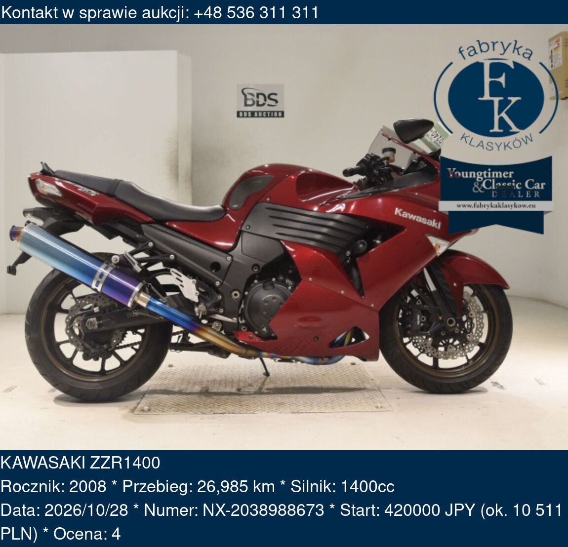 KAWASAKI ZZR1400 2008 - zdjęcie 2