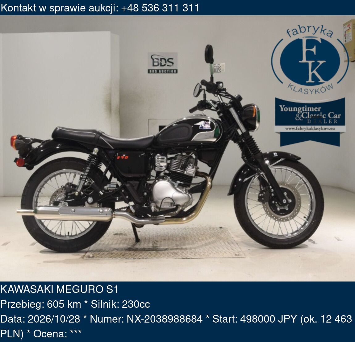 KAWASAKI MEGURO S1  - zdjęcie 2