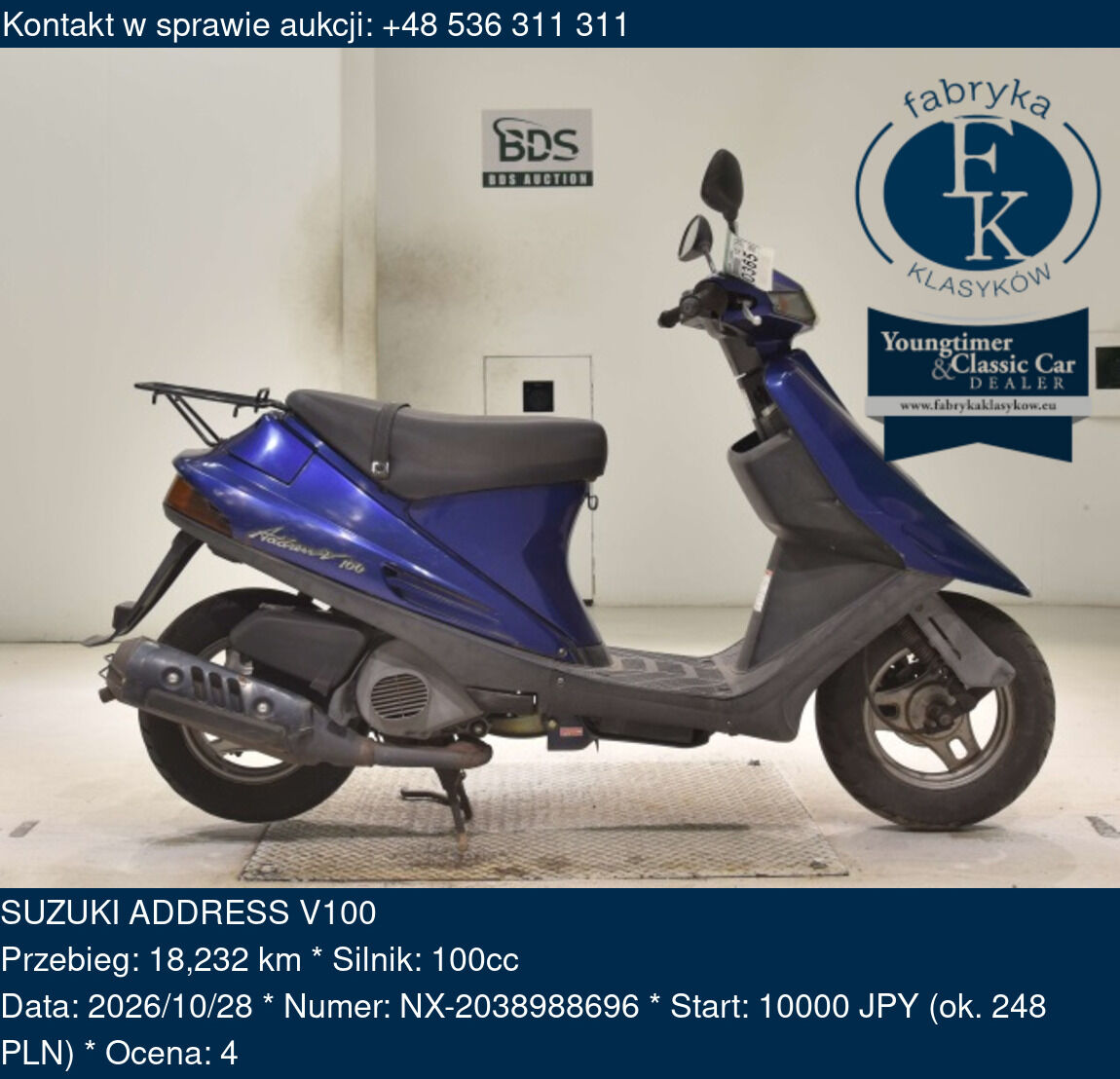 SUZUKI ADDRESS V100  - zdjęcie 2