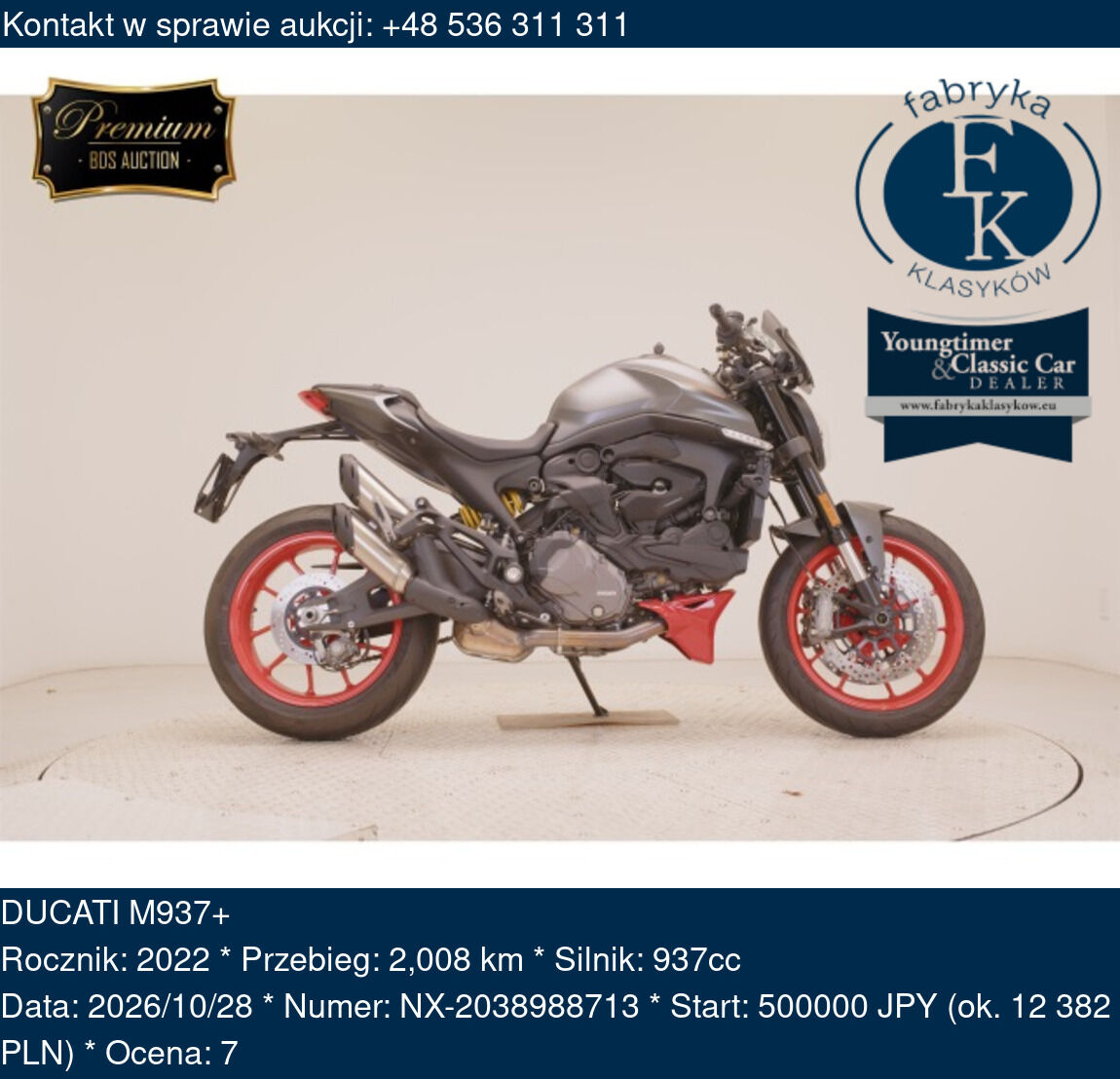 DUCATI M937+ 2022 - zdjęcie 2