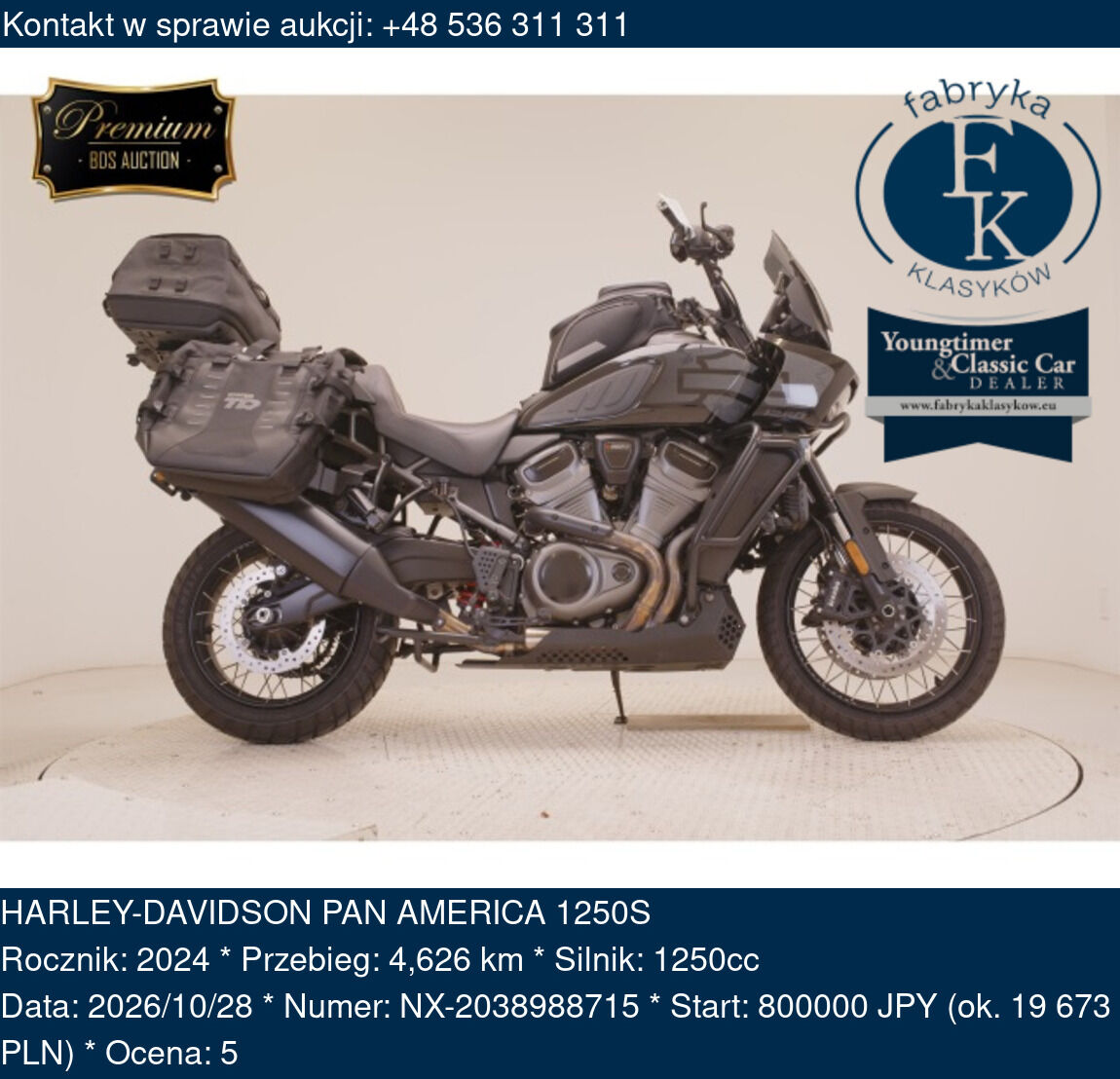 HARLEY-DAVIDSON PAN AMERICA 1250S 2024 - zdjęcie 2