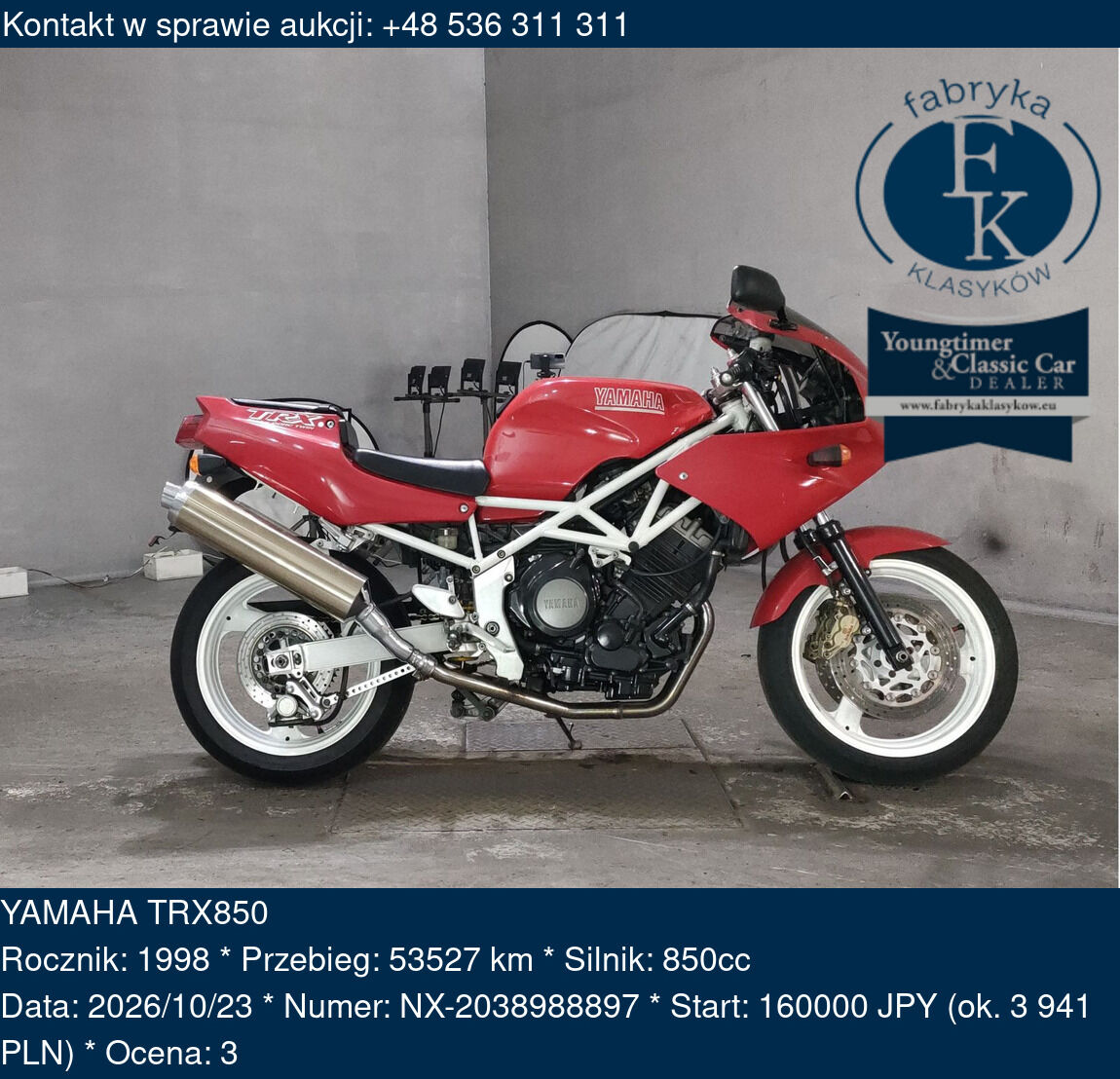 YAMAHA TRX850 1998 - zdjęcie 2