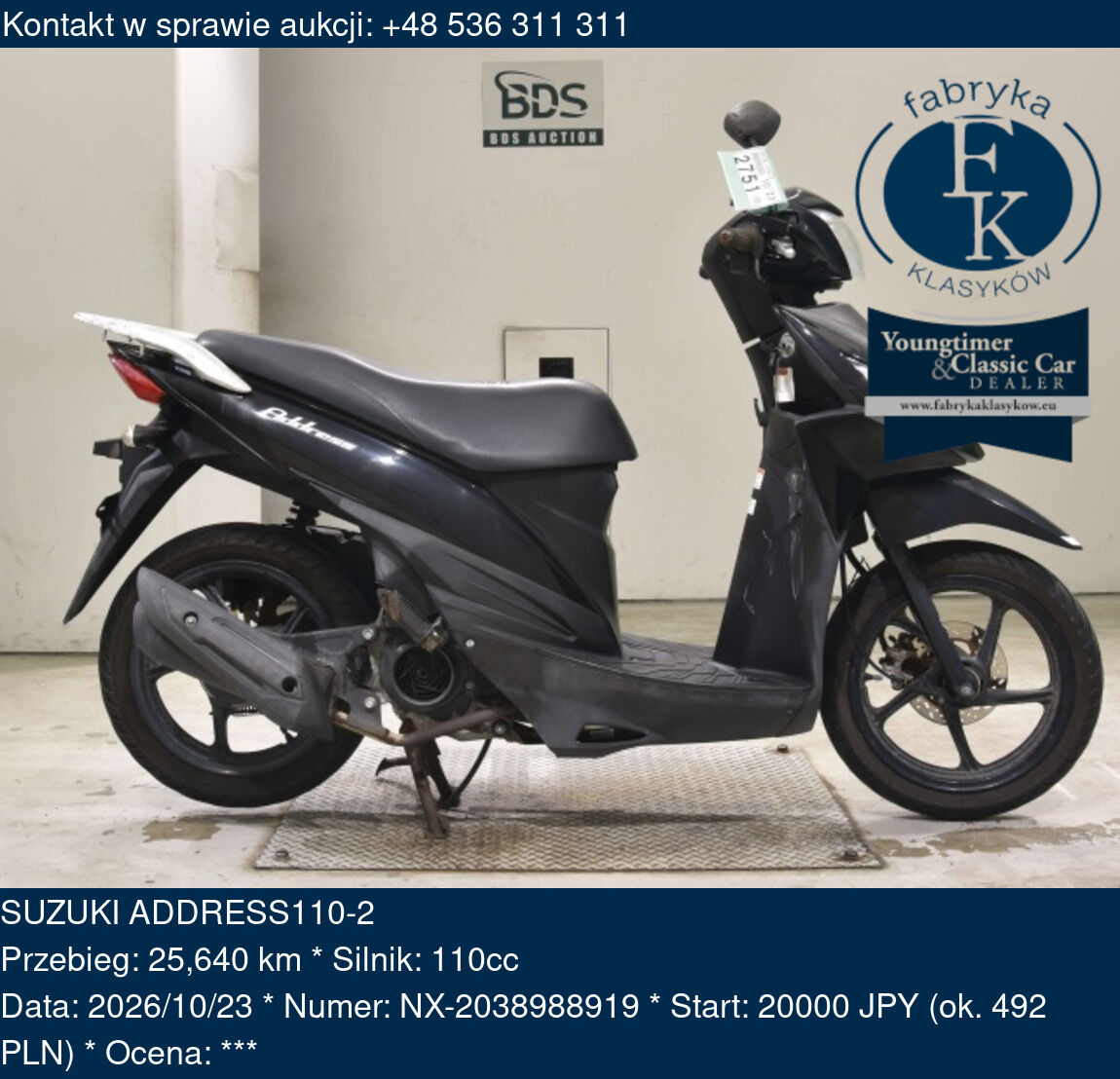 SUZUKI ADDRESS110-2  - zdjęcie 2