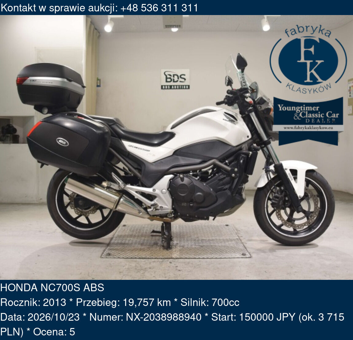 HONDA NC700S ABS 2013 - zdjęcie 2