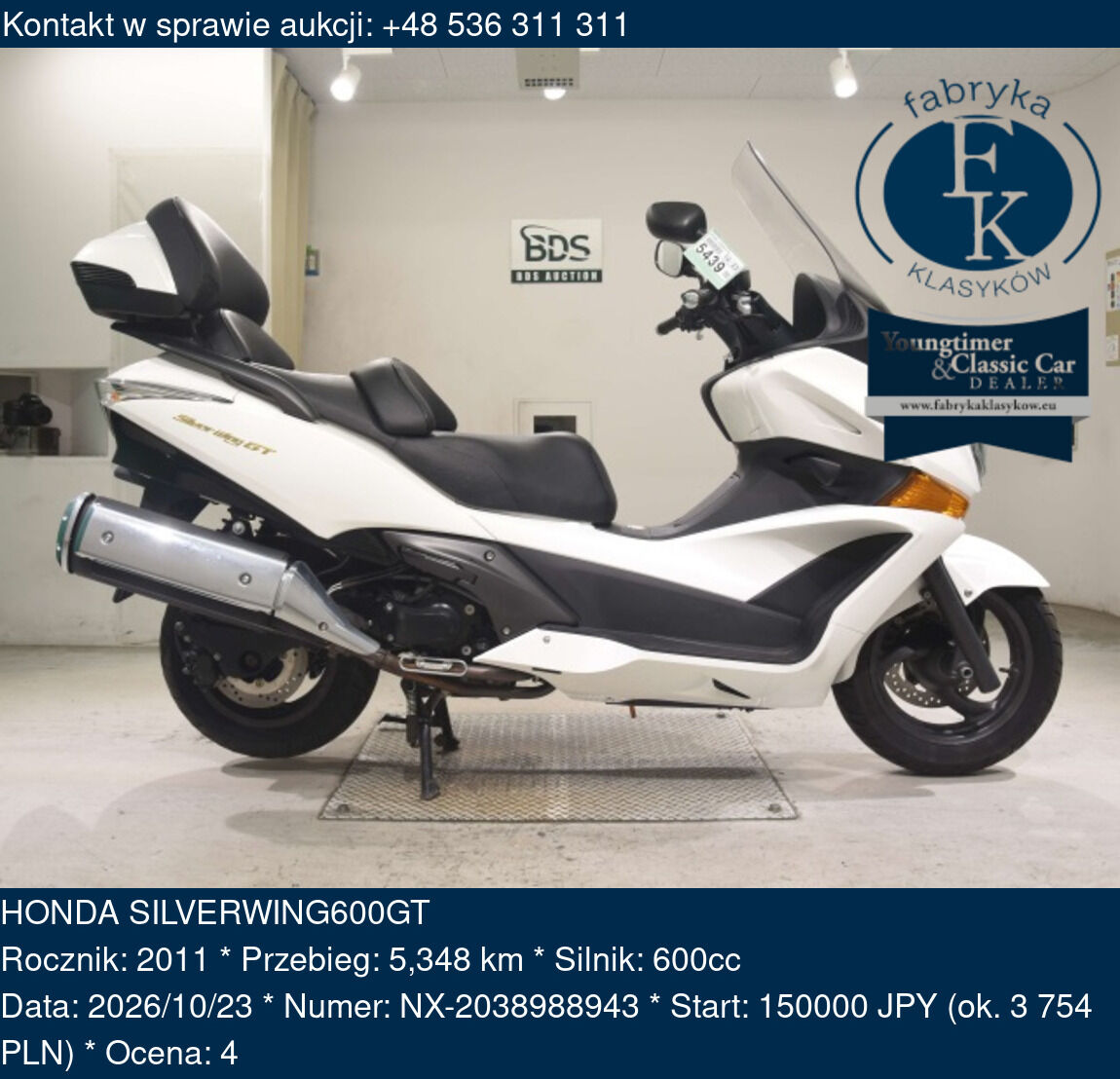 HONDA SILVERWING600GT 2011 - zdjęcie 2