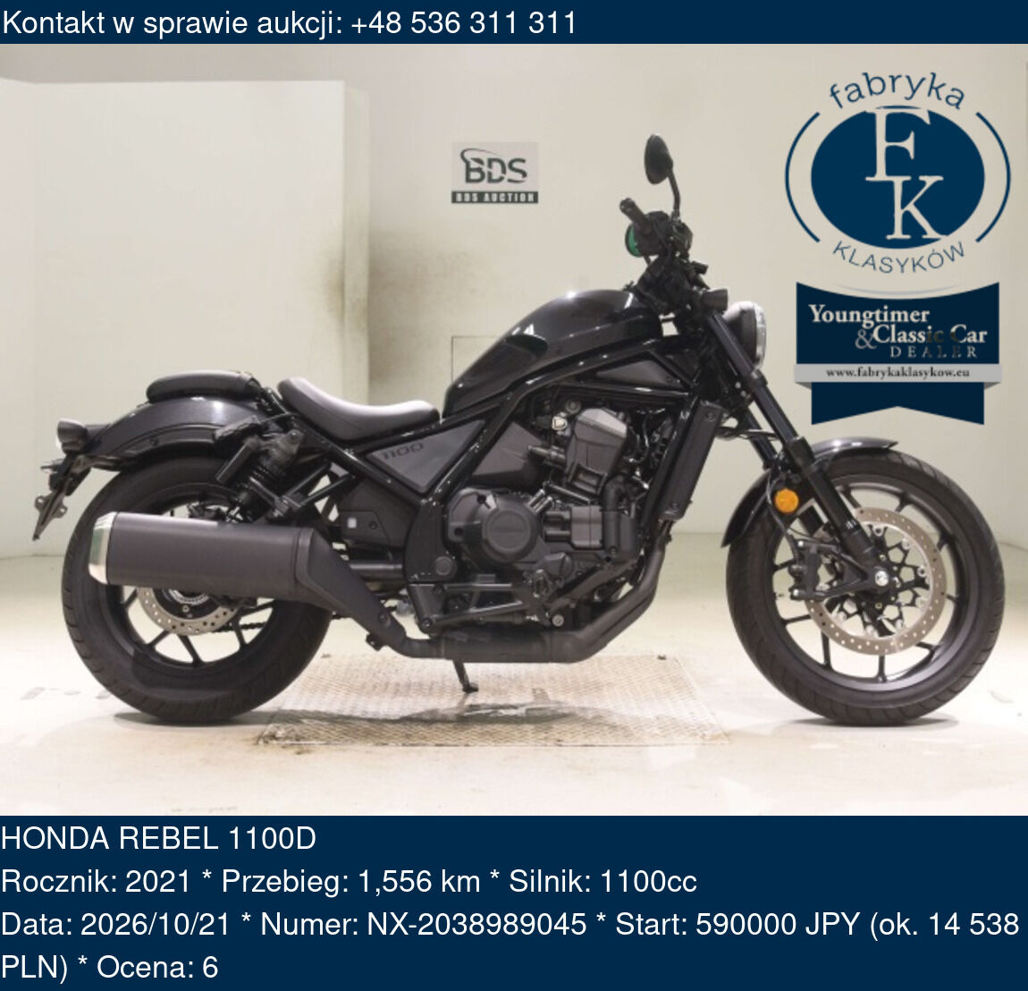 HONDA REBEL 1100D 2021 - zdjęcie 2