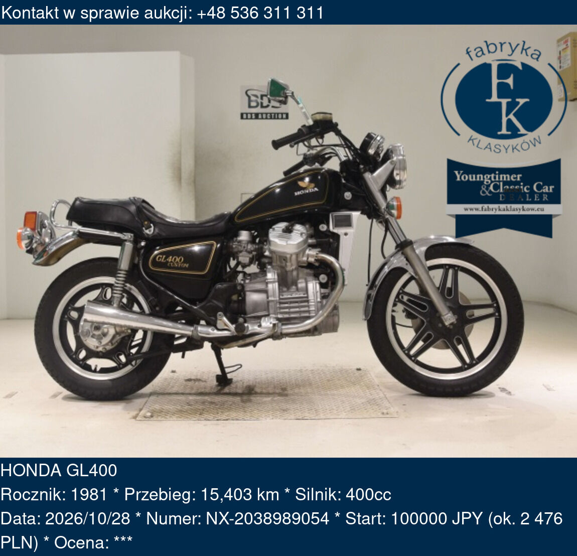 HONDA GL400 1981 - zdjęcie 2
