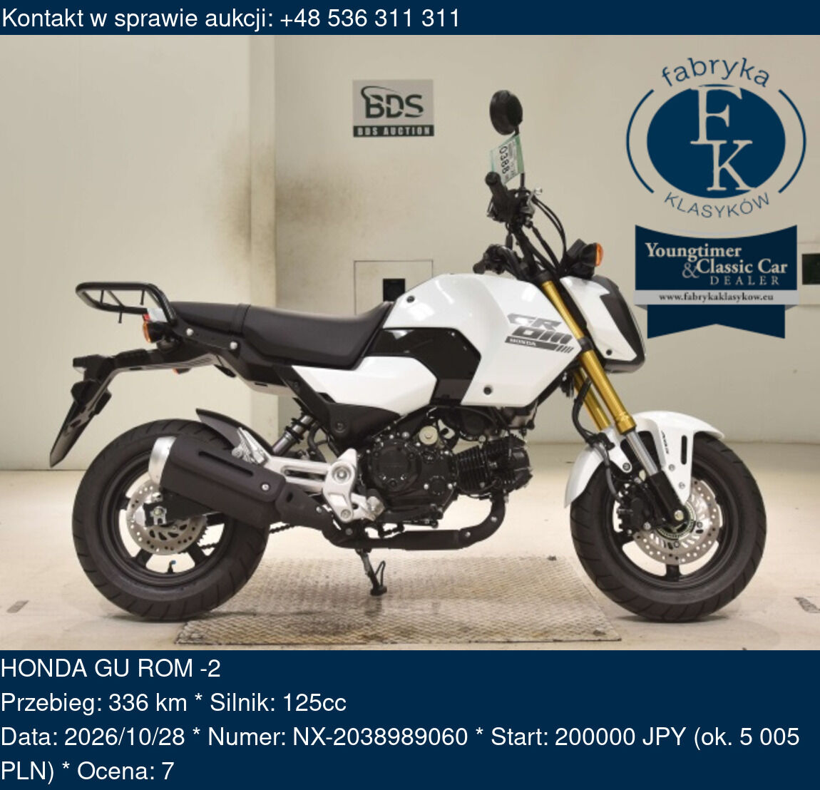 HONDA GU ROM -2  - zdjęcie 2
