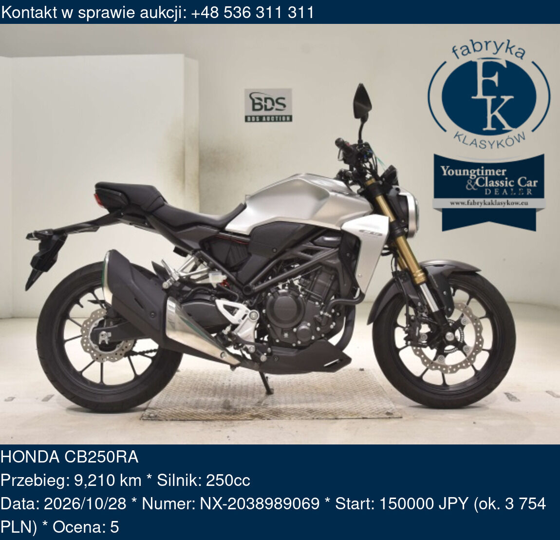 HONDA CB250RA  - zdjęcie 2