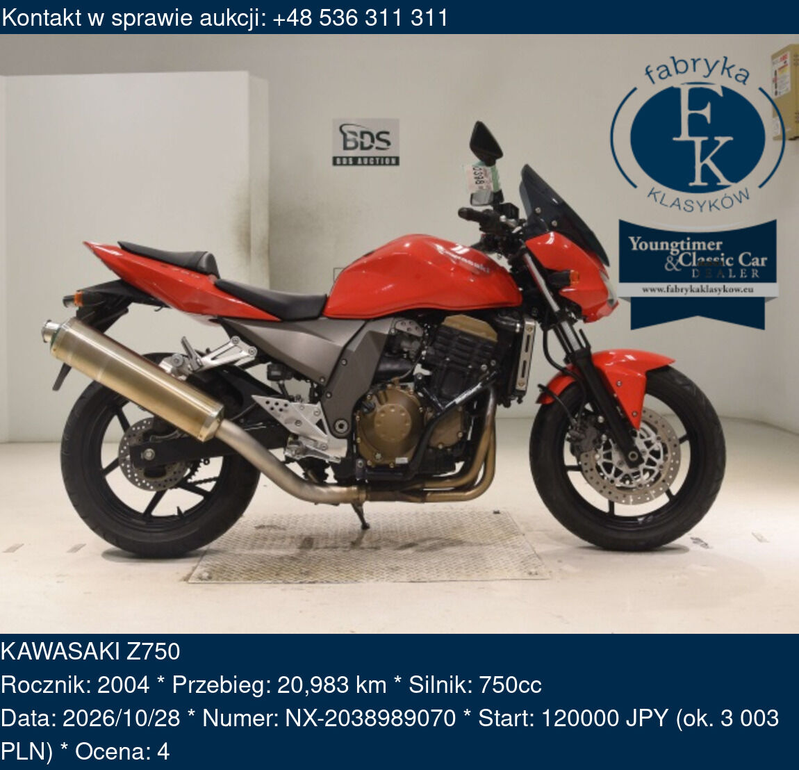 KAWASAKI Z750 2004 - zdjęcie 2