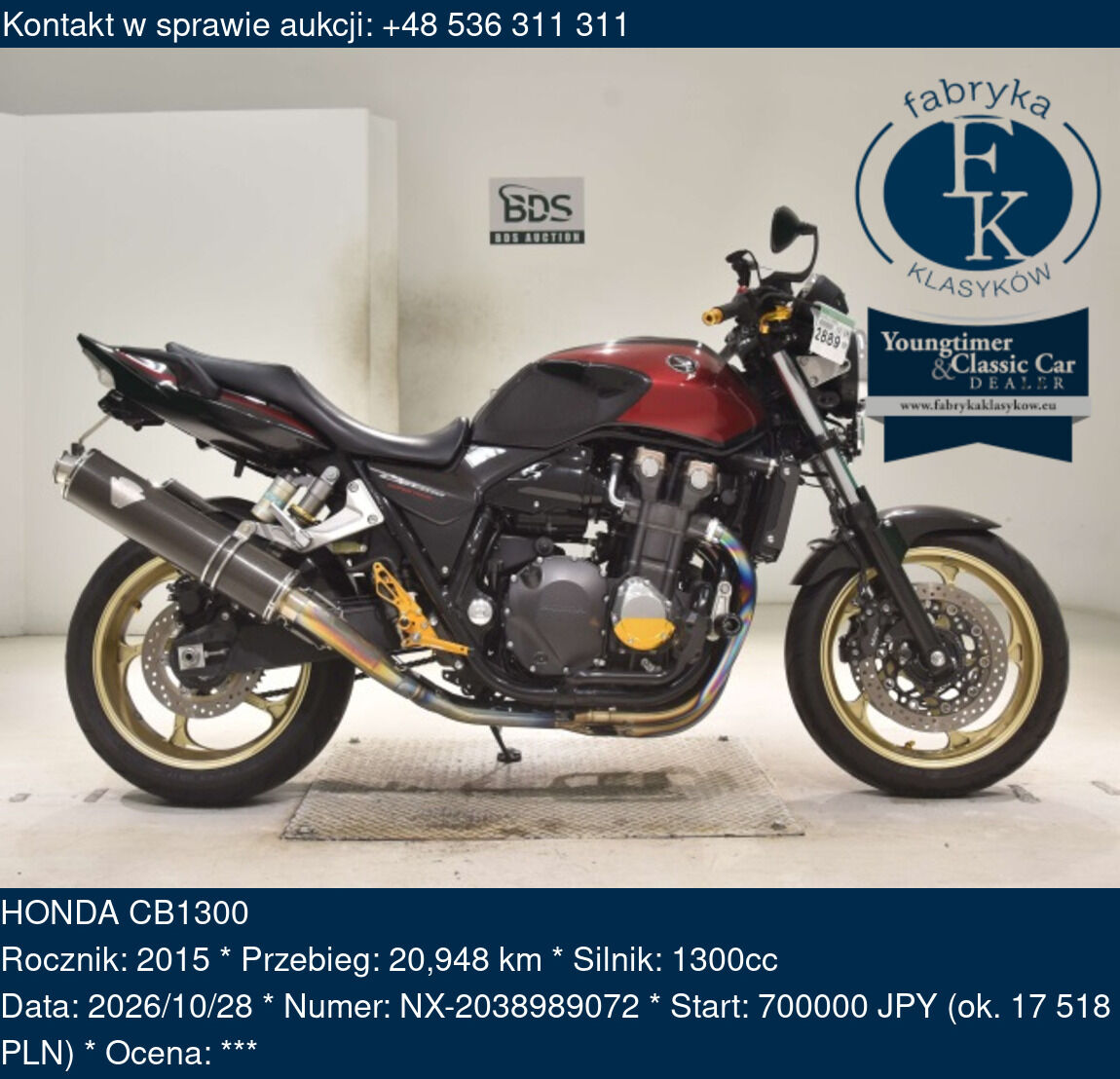 HONDA CB1300 2015 - zdjęcie 2