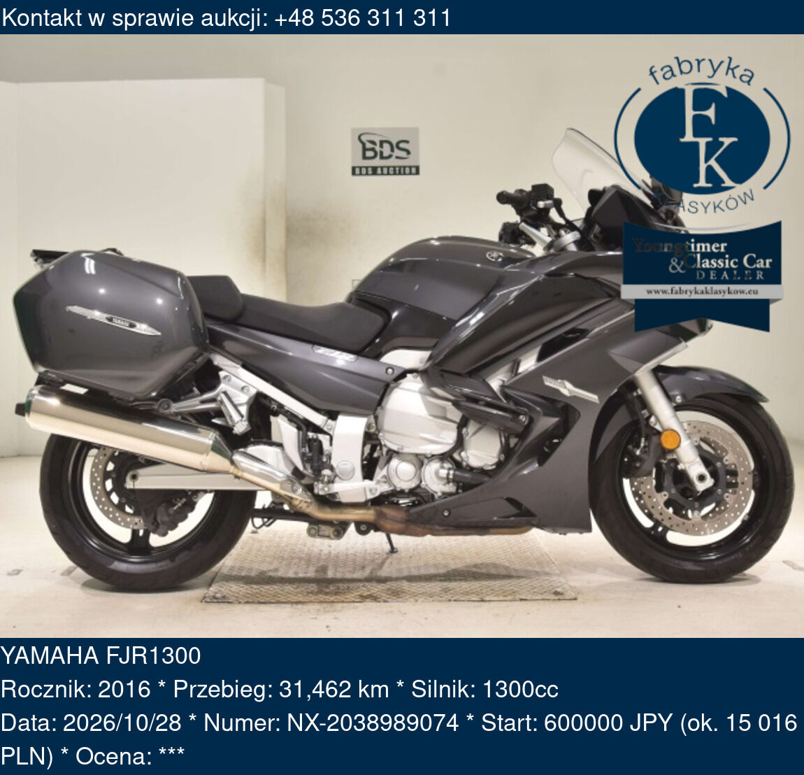 YAMAHA FJR1300 2016 - zdjęcie 2