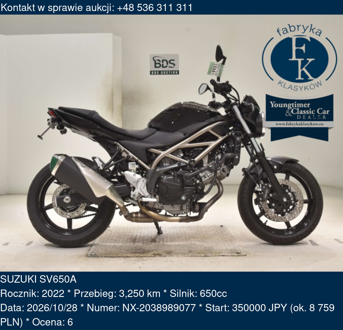 SUZUKI SV650A 2022 - zdjęcie 2
