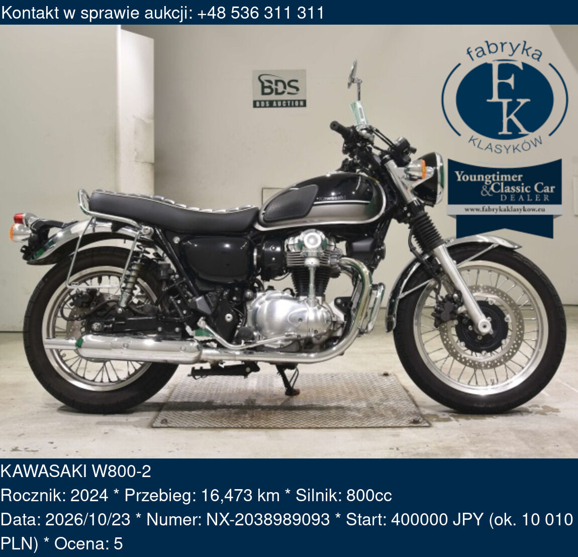 KAWASAKI W800-2 2024 - zdjęcie 2