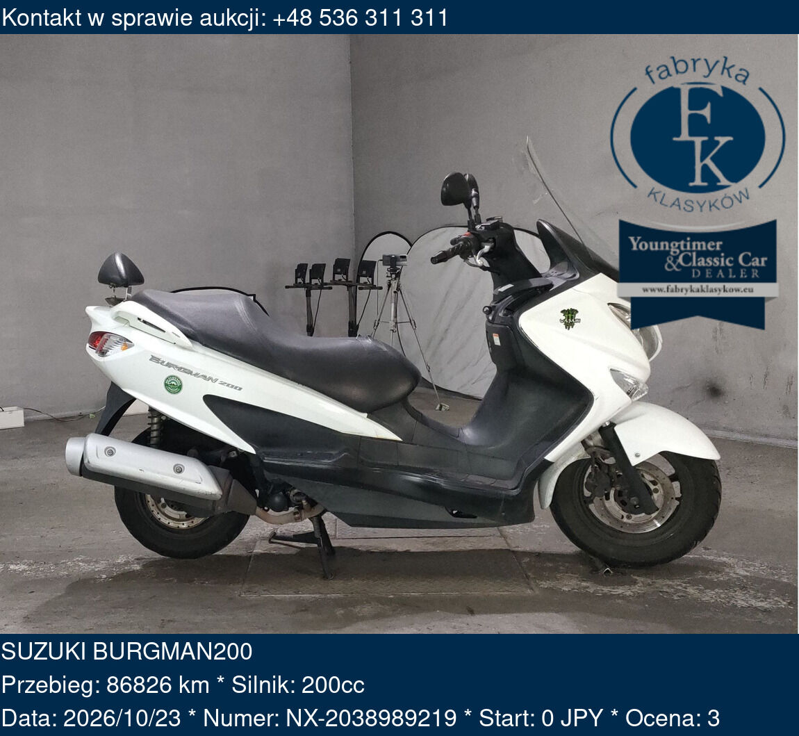 SUZUKI BURGMAN200  - zdjęcie 2
