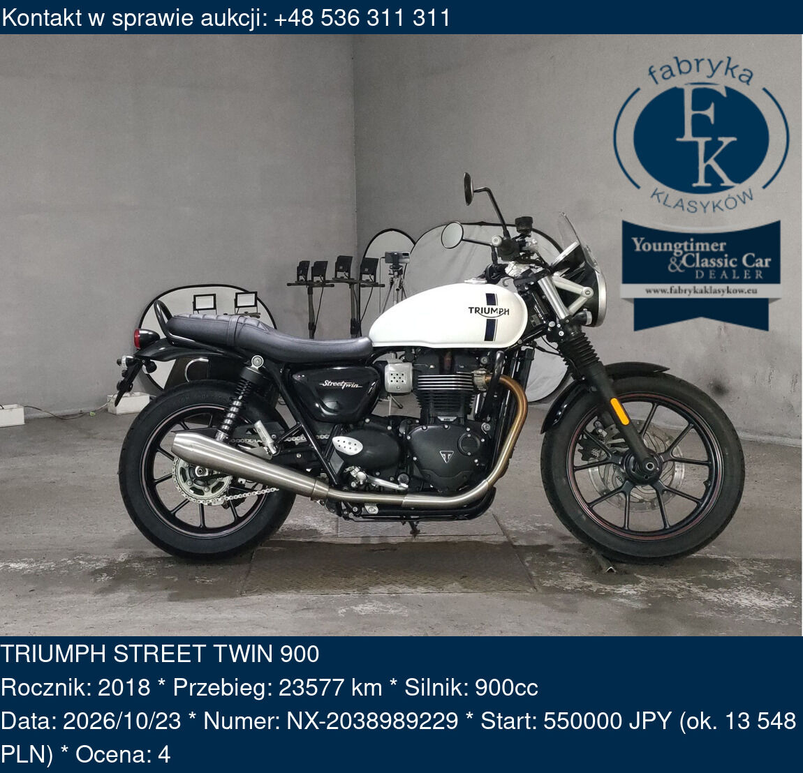 TRIUMPH STREET TWIN 900 2018 - zdjęcie 2