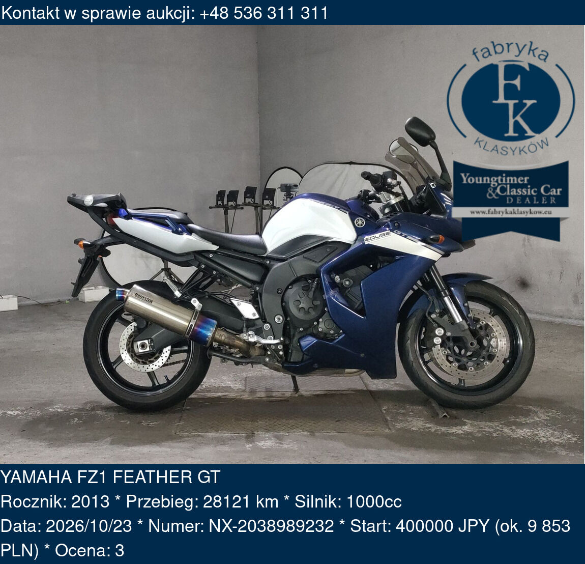 YAMAHA FZ1 FEATHER GT 2013 - zdjęcie 2