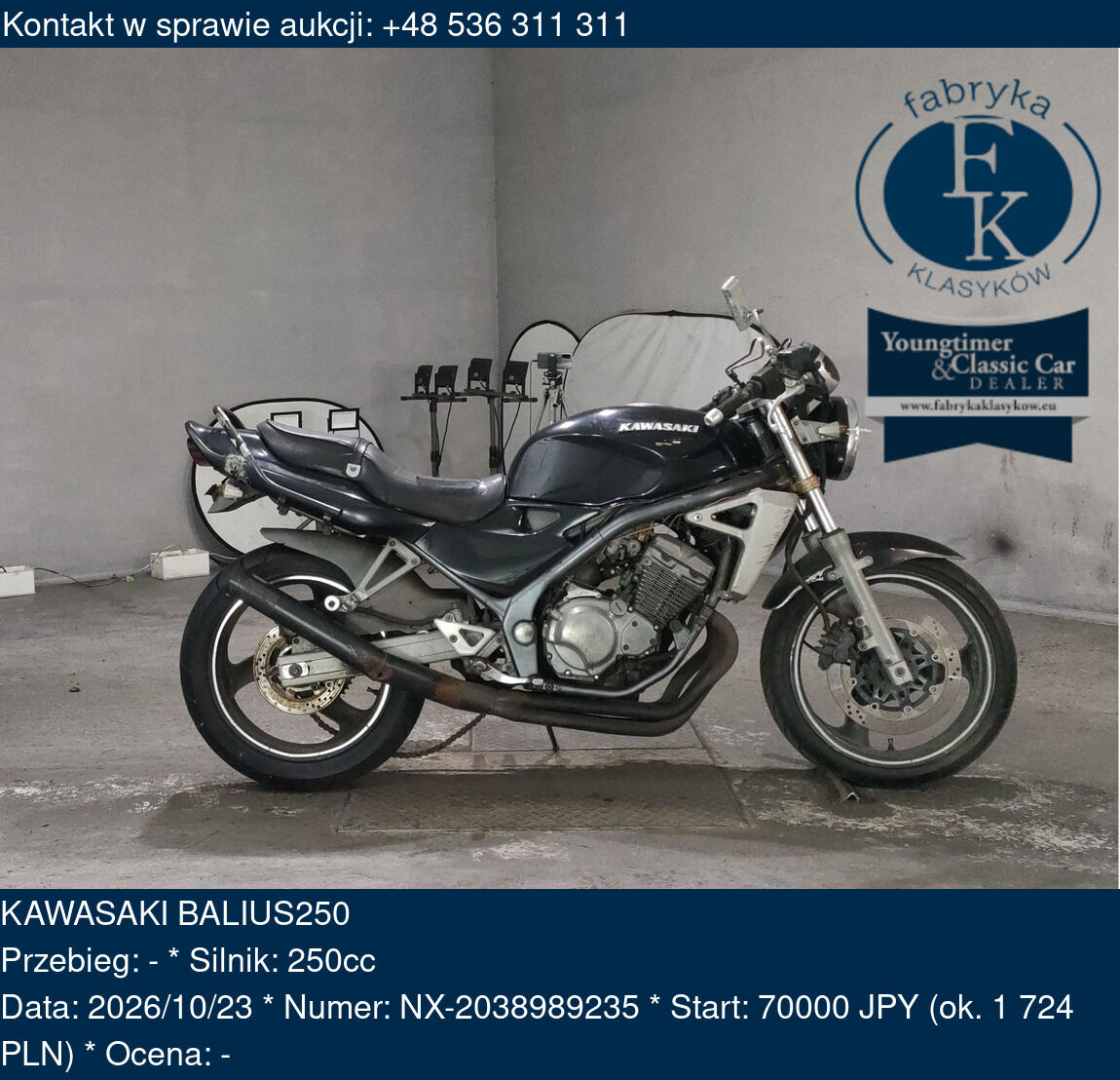 KAWASAKI BALIUS250  - zdjęcie 2