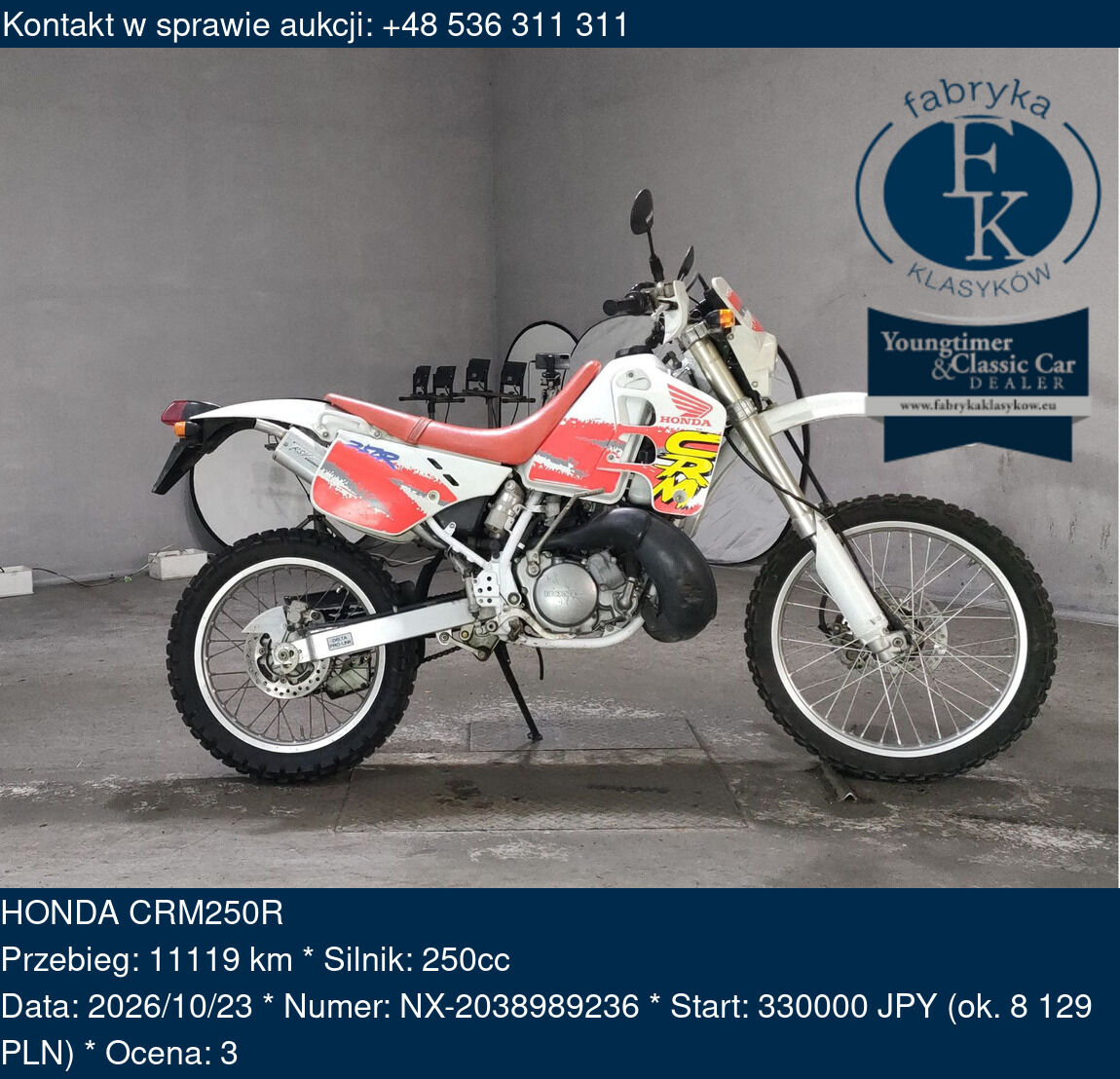 HONDA CRM250R  - zdjęcie 2