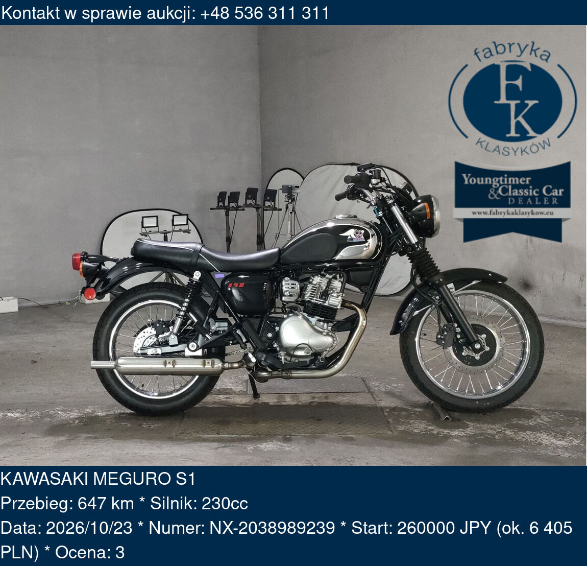 KAWASAKI MEGURO S1 - zdjęcie 2