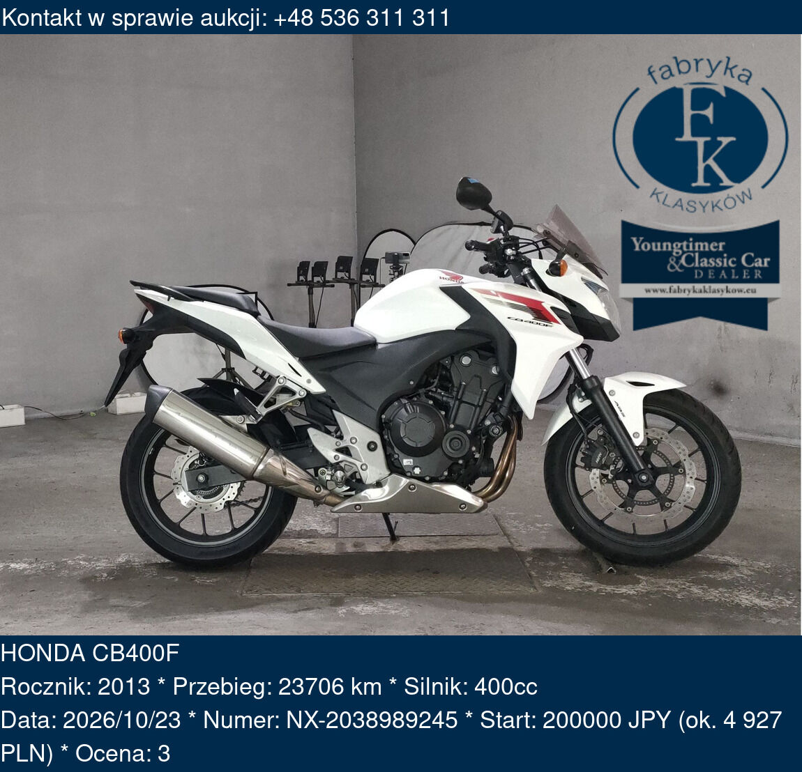 HONDA CB400F 2013 - zdjęcie 2