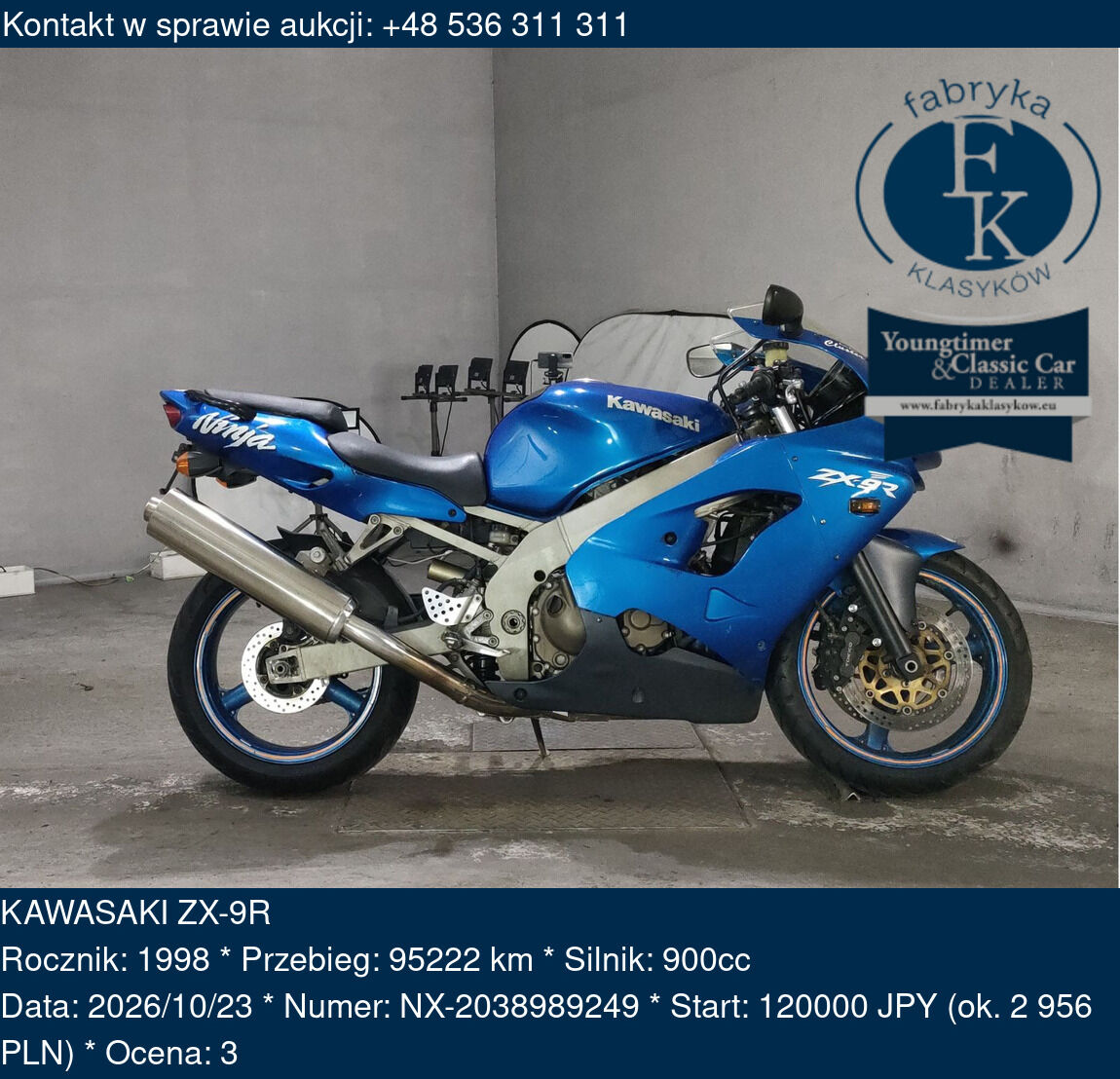 KAWASAKI ZX-9R 1998 - zdjęcie 2