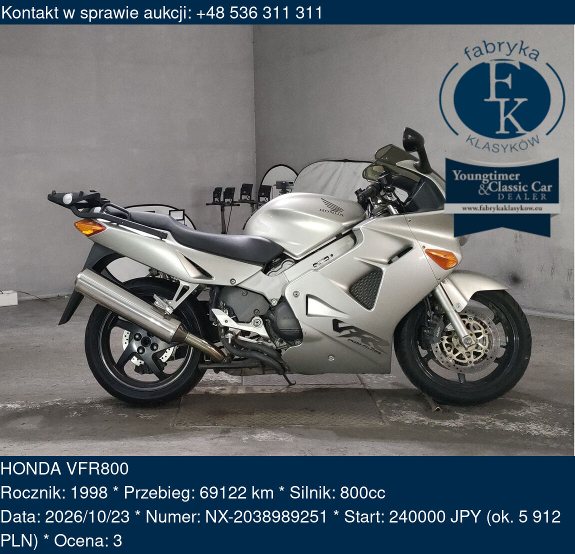 HONDA VFR800 1998 - zdjęcie 2