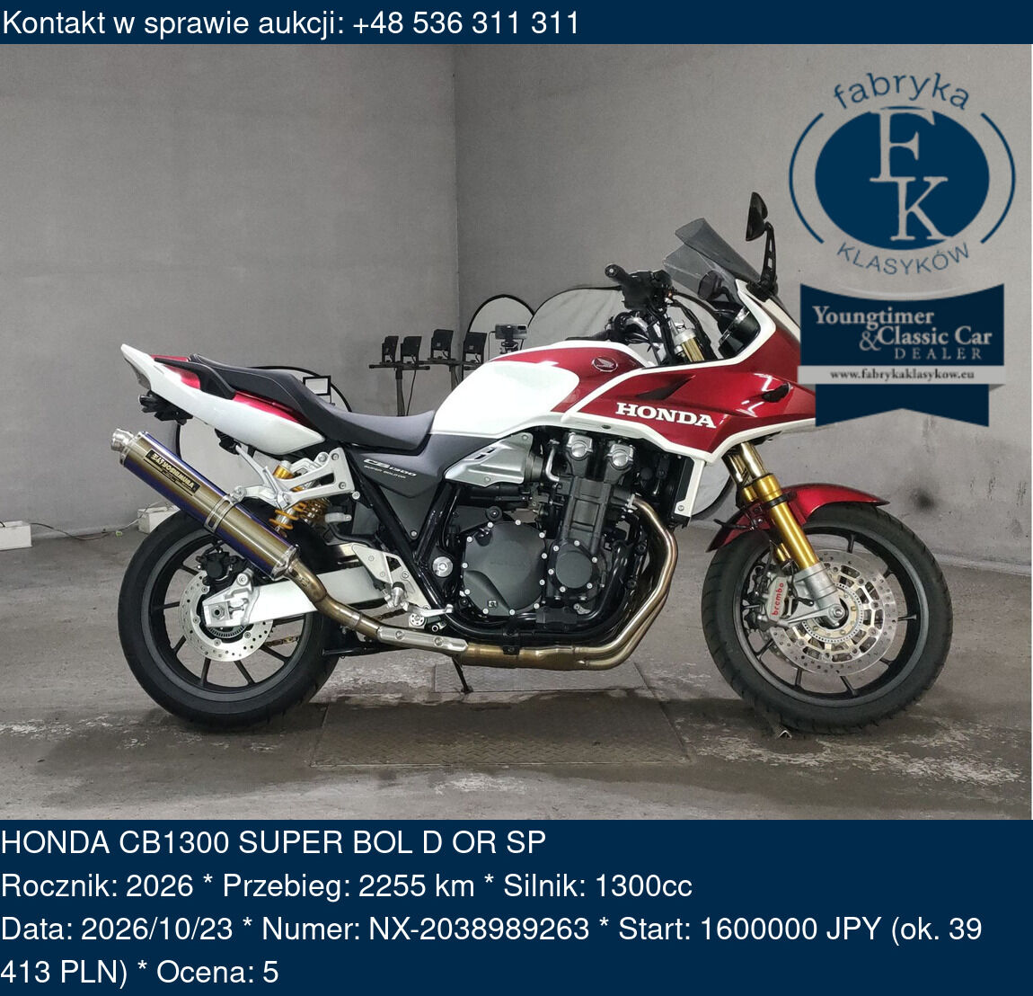 HONDA CB1300 SUPER BOL D OR SP 2026 - zdjęcie 2