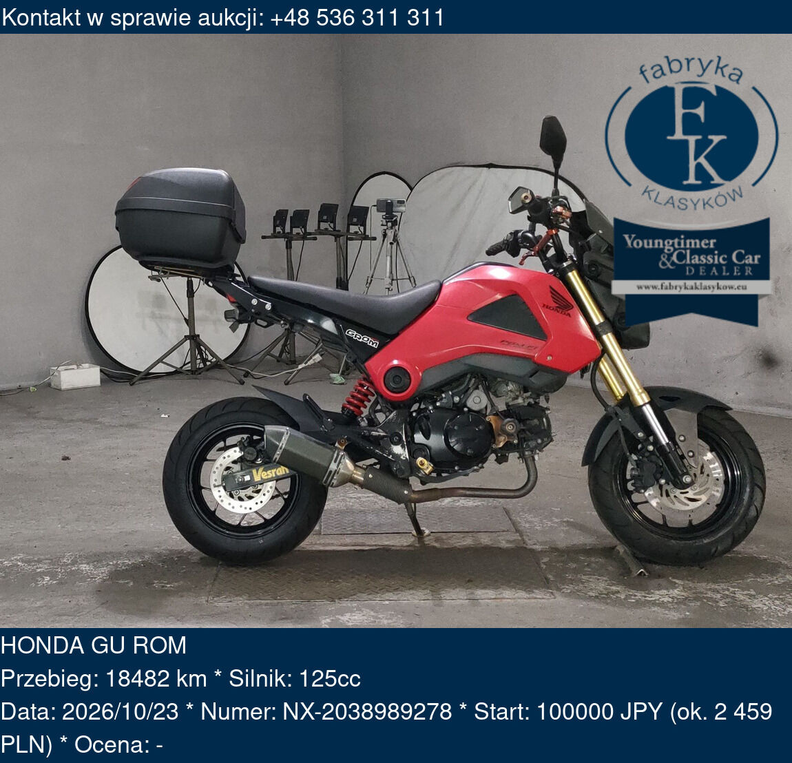 HONDA GU ROM  - zdjęcie 2